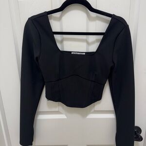 Abercrombie & Fitch Black Crop Top size S